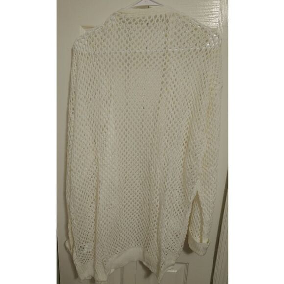 Women's Open Knit Long Sleeve Cardigan/Beach Cover-up NWOT Never Worn Size L - Picture 2 of 6